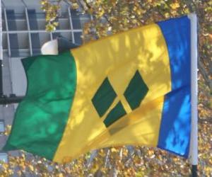 puzzel Vlag van Saint Vincent en de Grenadines