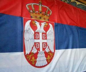 puzzel Vlag van Servië