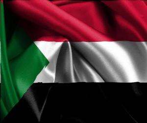 puzzel Vlag van Soedan