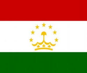puzzel Vlag van Tadzjikistan