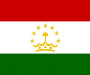 puzzel Vlag van Tadzjikistan
