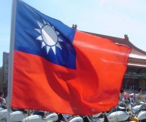 puzzel Vlag van Taiwan