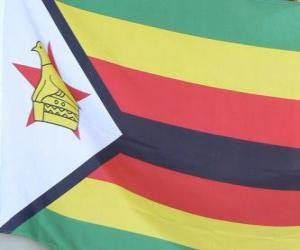 puzzel Vlag van Zimbabwe