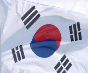 puzzel Vlag van Zuid-Korea