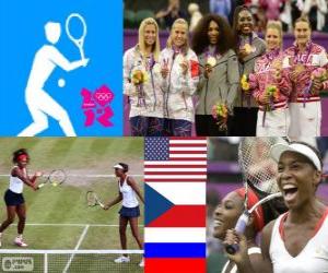 puzzel Vrouwen dubbele tennis Londen 2012