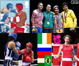 puzzel Vrouwen lichtgewicht boksen Londen 2012