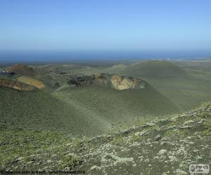 puzzel Vulkanische landschap, Lanzarote