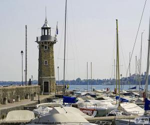 puzzel Vuurtoren in Desenzano del Garda, Italië