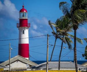 puzzel Vuurtoren van Itapuã, Brazilië