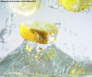 puzzel Water met citroen