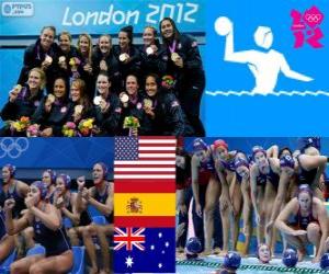 puzzel Waterpolo vrouwen Londen 2012