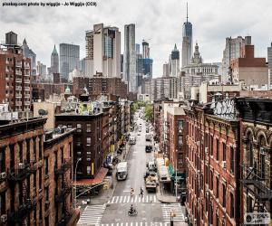 puzzel Weergave straat in Manhattan