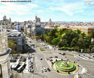 puzzel Weergave van Madrid, Alcalá-Gran Vía