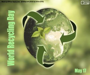 puzzel Wereld Recycling Dag