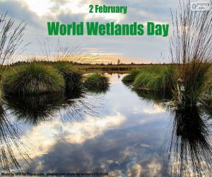 puzzel Wereld Wetlands Dag