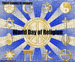 puzzel Werelddag van religie