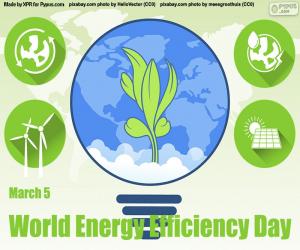 puzzel Werelddag voor energie-efficiëntie