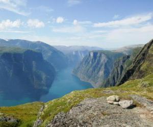 puzzel West-Noorse Fjorden - Geirangerfjord en Nærøyfjord