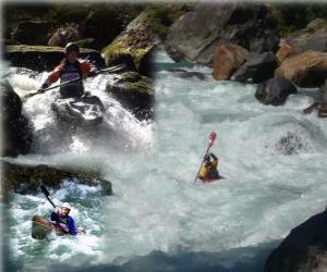 puzzel Whitewater Kajakken