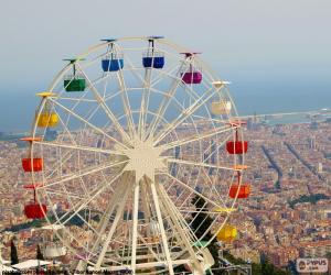 puzzel Wiel van de Tibidabo, Barcelona