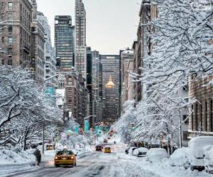 puzzel Winter in New York