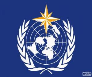 puzzel WMO-logo, Wereld Meteorologische Organisatie