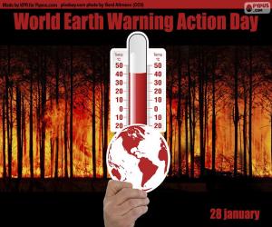 puzzel World Earth Warming Action Day