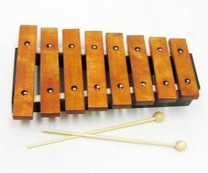 puzzel Xylofoon, muzikale percussie-instrument