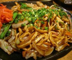 puzzel Yakisoba, Japans eten