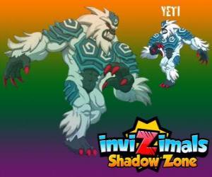 puzzel Yeti. Invizimals Shadow Zone. De krachtige yeti leven verborgen in de hoogste toppen van de Himalaya