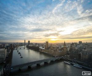 puzzel Zonsondergang in Londen