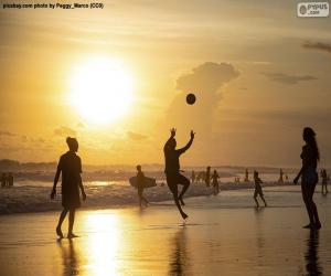 puzzel Zonsondergang op het strand