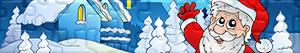 Puzzles de Kerstman, rendieren en elfen
