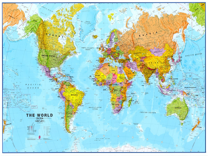 Wereldkaart puzzle
