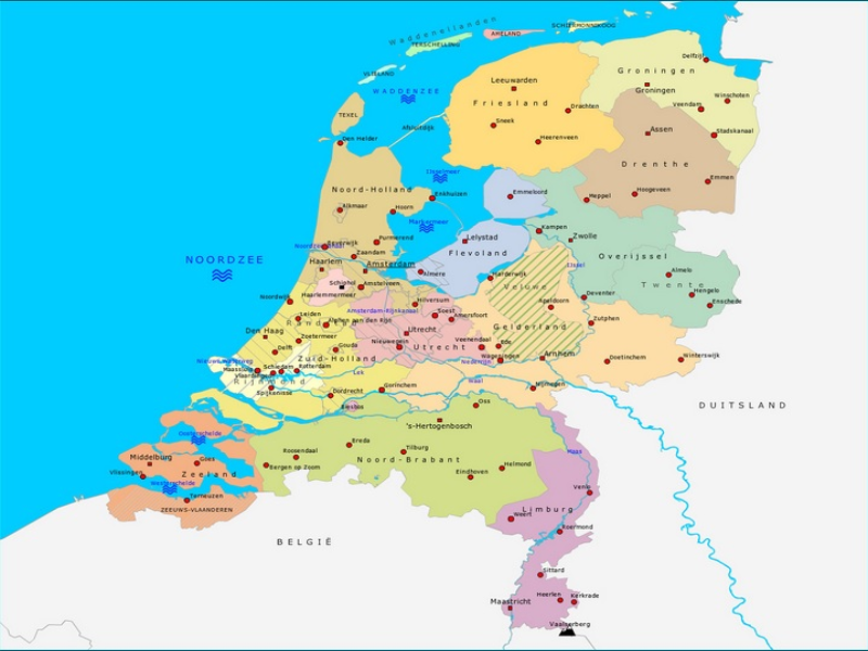 Kaart Nederland puzzle