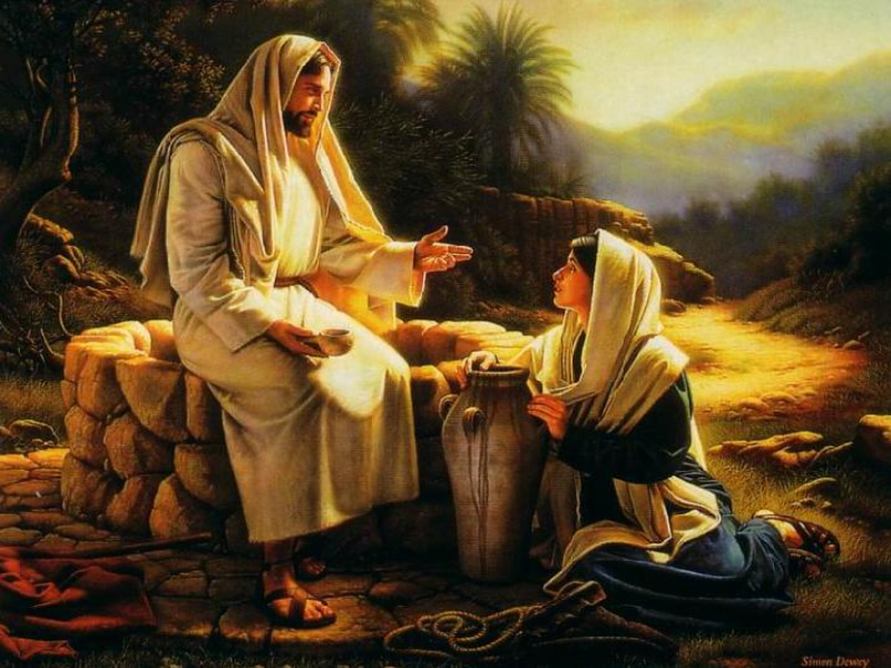 Jezus en de Samaritaanse vrouw puzzle